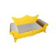 thumbnail image 1 of Sofá cama rascador para gatos, cama portátil para gatos y gatitos, para interiores amarillo, 1 of 10