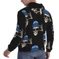 thumbnail image 3 of Hoodies for Men - halloween cool skull Long Sleeve Comfrt Men'S Fashion Hoodies & Sweatshirts, Sweatshirts for Men Hoodies Pullover Clothing Clothes with Pouch, 3 of 7