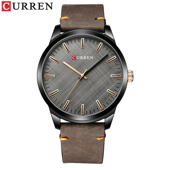 CURREN Man Watches Fashion Business Quartz Wristwatch Casual Vintage Leather Strap Men's Waterproof Watch Male Reloj Hombre