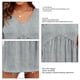 thumbnail image 4 of Blusa sin mangas con cuello en V para mujer, blusa sin mangas con adornos de encaje, moda de verano, informal, holgada, de Color puro, para viajes diarios en casa, 4 of 6
