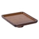 thumbnail image 1 of Soporte de bambú para tartas, bandeja de verduras, bandeja de frutas y tabla de quesos para fiestas. Marrón 17x17x6cm, 1 of 9