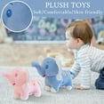 thumbnail image 3 of Adorable Pink Elephant Plush Toy for Kids Soft Stuffed Animal for Toddlers, Ideal Baby Shower Gift, 12 Inches, 3 of 5