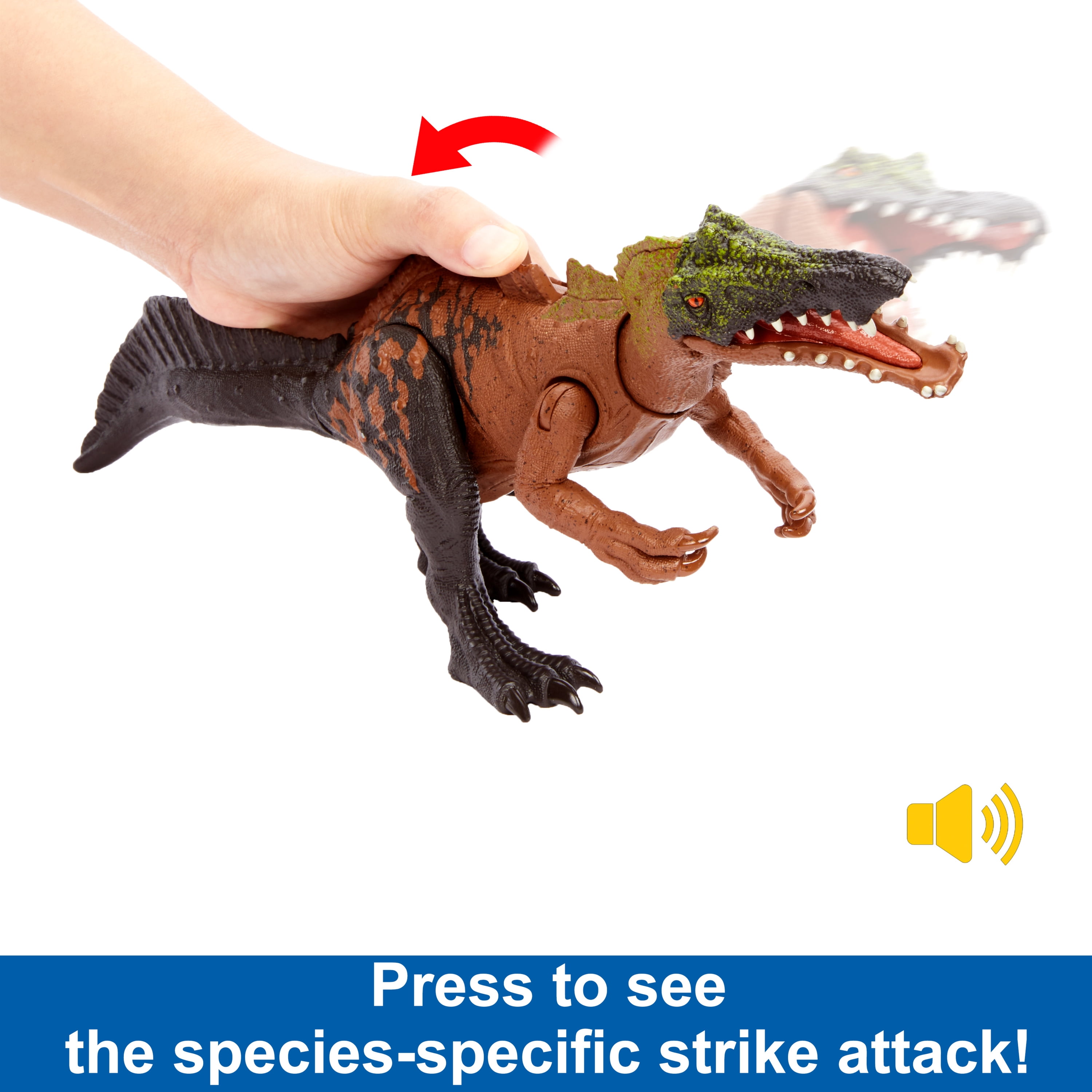 Jurassic World Wild Roar Irritator Dinosaur Toy Figure with Sound