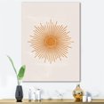 thumbnail image 1 of Designart Orange Sun Print II Canvas Wall Art, 1 of 4