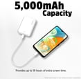 thumbnail image 2 of Power Bank Energizer 5000mAh Magnético 15W con USB-C, Carga Rápida, Color Blanco, 2 of 7