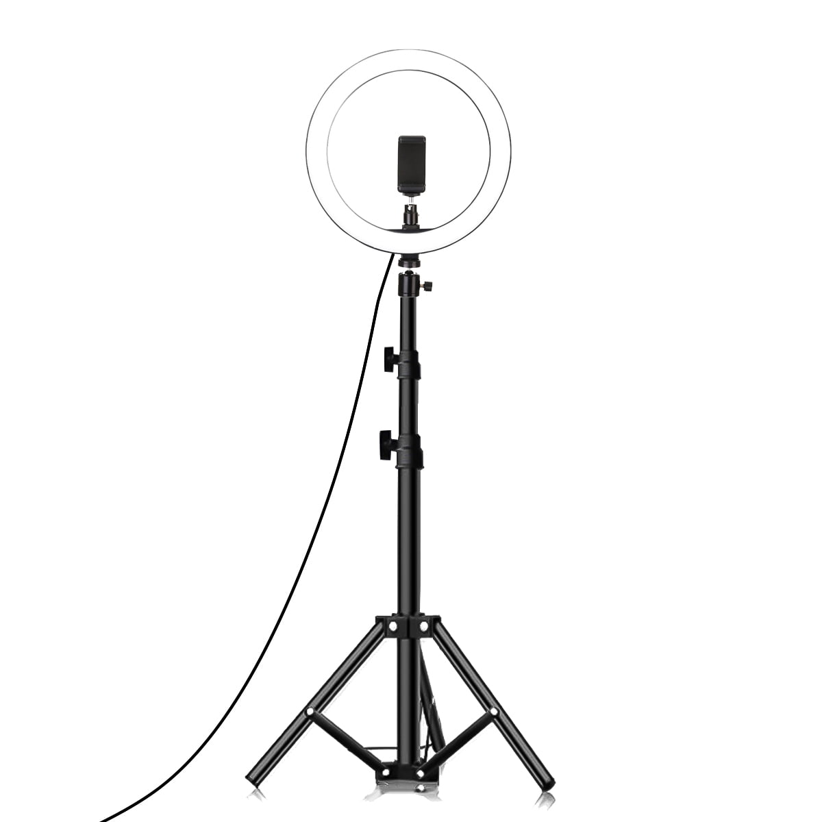 10'' LED Ring Light Dimmable Lighting Kit Phone Selfie Tripod Stand Lamp Live UK