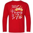 thumbnail image 3 of Inktastic This Princess is Seven 7th Birthday Long Sleeve Youth T-Shirt, 3 of 5