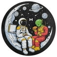 thumbnail image 3 of Outer Space Astronauts (29) Round Area Rugs for Bedroom Living Room, 3FT Soft Comfy Indoor Circle Carpets, Carpet Home Decor Floor Mat, 3 of 6