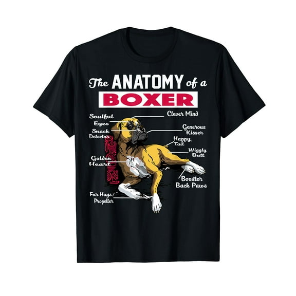 Anatomy of a Boxer Dog shirt - Funny Shirt for Boxer lover