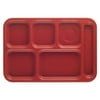 Cambro Tray School Penny-Saver 10" X 14" 6 Compartment Cranberry