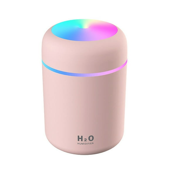 Durcord 300ML Cool Mist Humidifier for Baby, Usb Powered Quiet Ultrasonic Aroma Diffuser Auto Shut-off, Pink