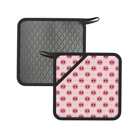 

Sikiie Pig Noses Pot Holders Kitchen Insulation Mats Heat Resistant Pot-Holder Oven Anti-Scald Pads for Cooking Baking 7.1*7.1inch