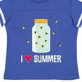 thumbnail image 4 of Inktastic I Love Summer Cute Fireflies Boys or Girls Toddler T-Shirt, 4 of 5