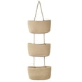 thumbnail image 1 of Detachable Hanging Basket With 3 Pockets Multi-layer Wall Hanging Storage Bag Organiser For Bedroom Bathroom Kitchen, 1 of 9