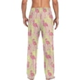 thumbnail image 2 of Beautiful Flamingo Men's Pajama Pants, Soft and Comfortable Lounge Sleep Bottoms with Pockets, Men's Sleepwear with Custom Print, Medium, 2 of 7
