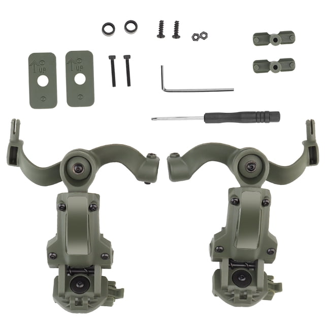 Professional Headset Installation Bracket Kit Multi-angle Rotation Headphone Rail Adapter Set