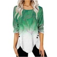 thumbnail image 1 of Tops Para Mujer Blusa Casual Elegante Camisas de Manga Larga Otoño Impreso A La Moda Cómoda Camiseta Suelta S Odeerbi ODB170179, 1 of 6