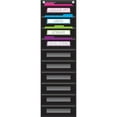 thumbnail image 2 of Teacher Created Resources File Storage Pocket Chart, 10 Pockets, Black, 14" x 58", 2 of 5