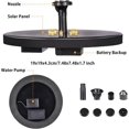 thumbnail image 2 of XHX Upgraded Solar Water Fountain with 3W LED Light - Solar Powered Fountain with 8 Water Styles - Solar Powered Floating Fountain for Birdbath, Garde_Perfect Gift, 2 of 5