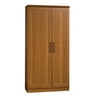 Sauder HomePlus 71" Tall 2-Door Multiple Shelf Wood Storage Cabinet, Sienna Oak Finish