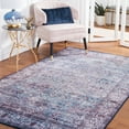 thumbnail image 4 of SAFAVIEH Tucson Lavonne Traditional Machine Washable Area Rug, 4' x 6', Aqua/Pink, 4 of 14
