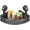 Black, variant on Suction Cup Corner Shower Shelf,Rust Proof Bathroom Corner Shelf ,No Drill Removable Storage Rack for Suite Dorm, RV & Tile Walls