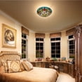 thumbnail image 3 of Tiffany Ceiling Lights, Stained Glass Ceiling Light 3-Lights 16 Inch Tiffany Flush Mount Ceiling Light Fixture for Bedroom Dining Living Room Entryway Foyer, 3 of 6
