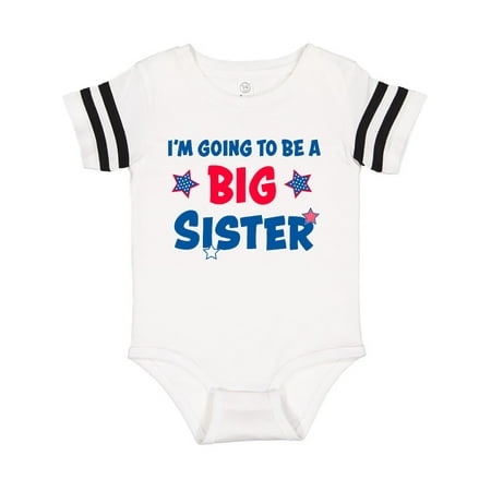 

Inktastic July 4th Im Going to Be a Big Sister Gift Baby Girl Bodysuit