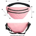 thumbnail image 2 of Sac de Poitrine à Carreaux Diamant Réglable Double Fermeture Éclair - Femme (Rose), 2 of 5