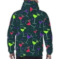 thumbnail image 5 of Hoodies for Men - wine glass pattern Long Sleeve Comfrt Men'S Fashion Hoodies & Sweatshirts, Sweatshirts for Men Hoodies Pullover Clothing Clothes with Pouch, 5 of 7