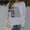 Grey, variant on Women's Fashion Casual Round Neck God Letter Printed Hoodie Ladies Hooded Sweatshirts Good Vibe Sweatshirt Women Jacket with Hoodie Cute Fashion Top Women Ladies Small Zip up Jacket Cute Baggy Shirt