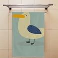 thumbnail image 4 of Soft Hand Fingertip Towels, 2 Pcs Face Bath Towels Cartoon Sea Gull Absorbent Washcloths for Bathroom Hotel Kitchen, 30"x15", Absorbent Soft Hand Fingertip Towels, 4 of 6