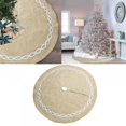 thumbnail image 4 of Jupe de Sapin de Noël Décorative de 48 Pouces Base de Robe Tapis de Sol en Lin Housse, 4 of 9