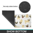 thumbnail image 6 of Cute Cartoon Pug Kitchen Rugs Sets Of 2,Anti Fatigue Kitchen Mat Rugs Non Slip Washable,Decorative Kitchen Floor Mats for Kitchen,Sink,Laundry,17"x30"+17"x47", 6 of 7