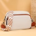 thumbnail image 2 of Bolso Bandolera Cuero Genuino Elegante Bolsos Mujer Color Sólido para El, 2 of 8