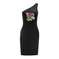 thumbnail image 1 of Vestido de mujer con hombros descubiertos, vestido de verano para adolescentes, para fiestas nocturnas, trabajo, compras L, 1 of 7