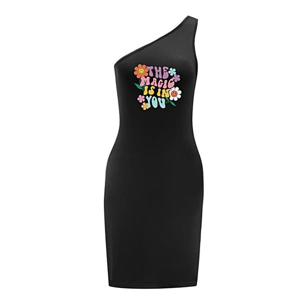 Vestido de mujer con hombros descubiertos, vestido sencillo de verano para mujer, para fiesta y caminar SG