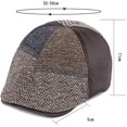 thumbnail image 2 of CoCopeaunts Newsboy Cap Autumn Winter Beret Hat Men Women 6 Panels Patchwork Artist Painter Beret Hat Retro Flat Octagonal Cap, 2 of 7