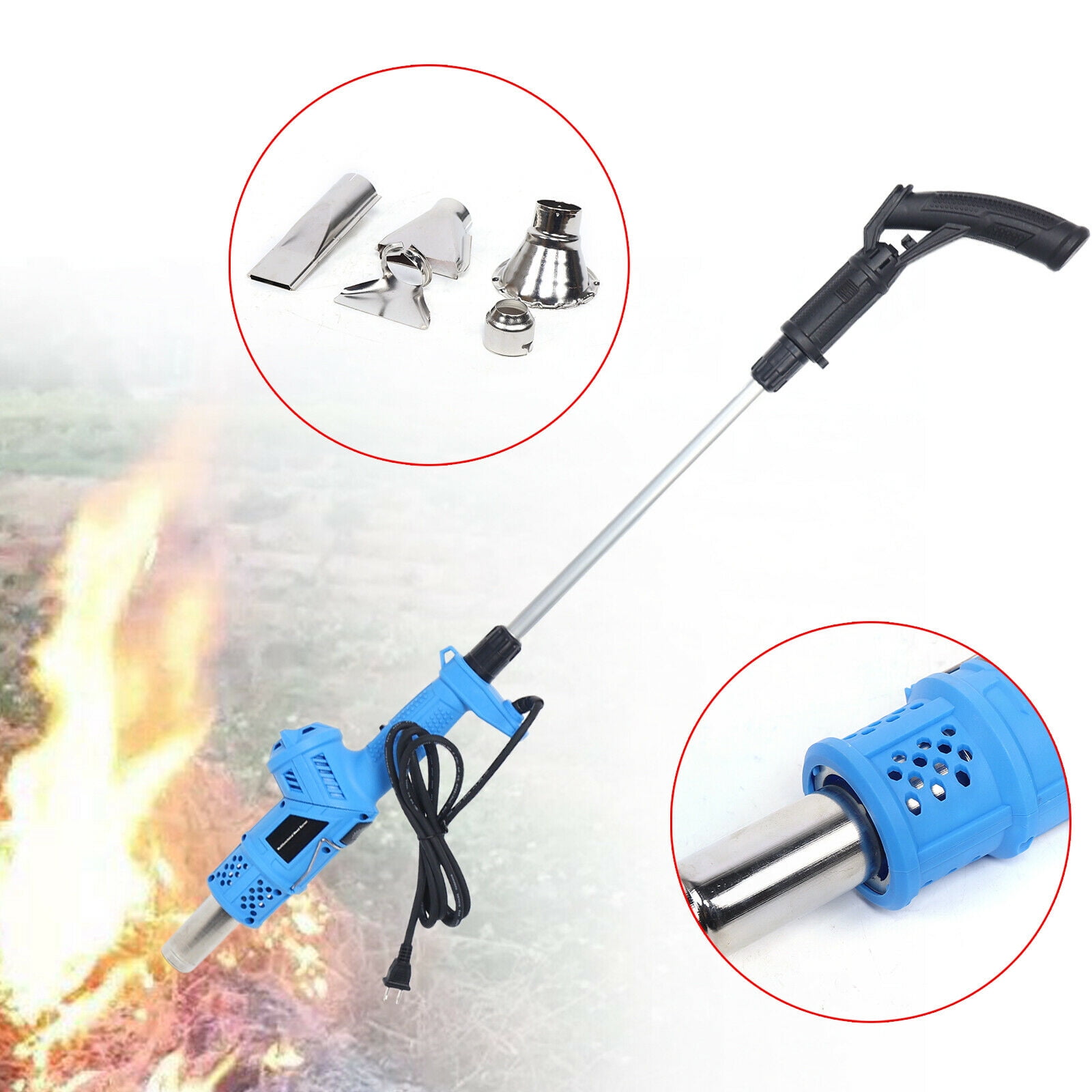 12.5Amp Weed Burner Electric Thermal Weeder Hot Air Weed Killer Grass