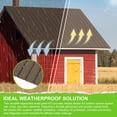 thumbnail image 4 of Domi Outdoor Living 25 Pcs Galvanized Metal Roofing Panels with Steel Screws, 5.28ft x 1.64ft Corrugated Siding Panels for Pergola, Gazebo, Shed, Patio, Garage, Chicken Coop, Brown, 4 of 10