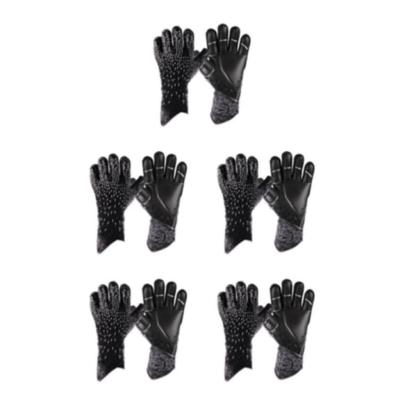 Advancent Portero de fútbol para niños y adultos, talla 6/7/8/9/10, para niños y adultos, profesional, engrosado, duradero, sin dedos, negro Type2 NO2