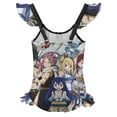 thumbnail image 2 of Fairy Tail Girls Swimsuit Ruffle One-piece Beachwear Kids Cute Swimwear Summer Bathing Suit 6-7Y(110cm), 2 of 8