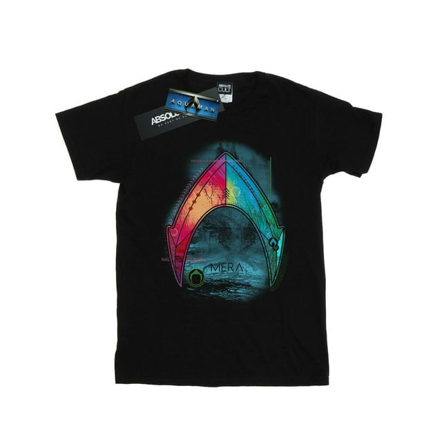 DC Comics T-Shirt en Coton pour Filles Aquaman Mera Logo