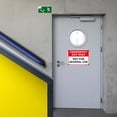 thumbnail image 6 of 2 Pack Emergency Exit Only Not for General Use Signs, 10" x 7" Rust Free Reflective Aluminum Emergency Exit Sign, Fade & Weather Resistant, UV Protected, Indoor/Outdoor Use, Easy to Mount, 6 of 6