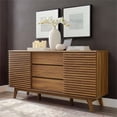 thumbnail image 2 of Allora 63" Mid-Century Sideboard in Walnut, 2 of 10
