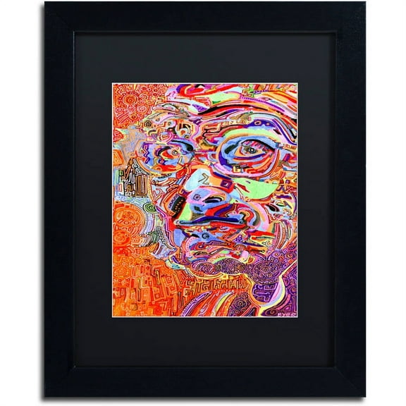 Trademark Fine Art "Chairman Of A 1966 Draft Board" Canvas Art by Josh Byer, Black Matte, Black Frame