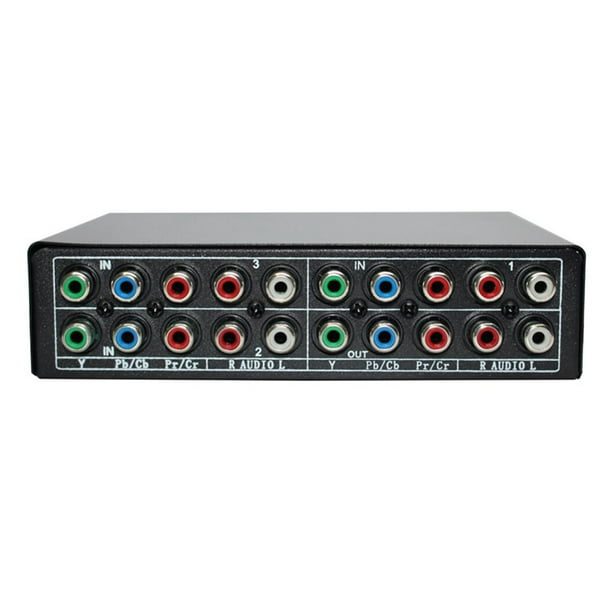 RGB Component Switch Selector 5 RCA 3-Way YPBPR Cable Component