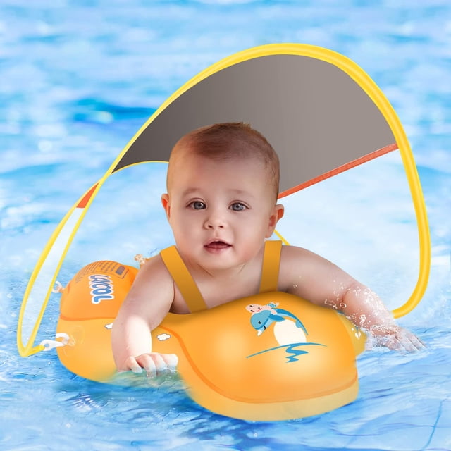 Laycol Flotador De Natación Para Bebés Con Upf50+, Flotadores Para Bebés Para Piscina, Piscina Para Bebés De 3 A 36 Meses
