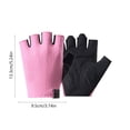 thumbnail image 3 of Guantes de fitness de media punta transpirables con palma antideslizante, muñeca ajustable, contactos reforzados para ciclismo y entrenamiento en gimnasio, unisex, negro, gris, rosa., 3 of 6