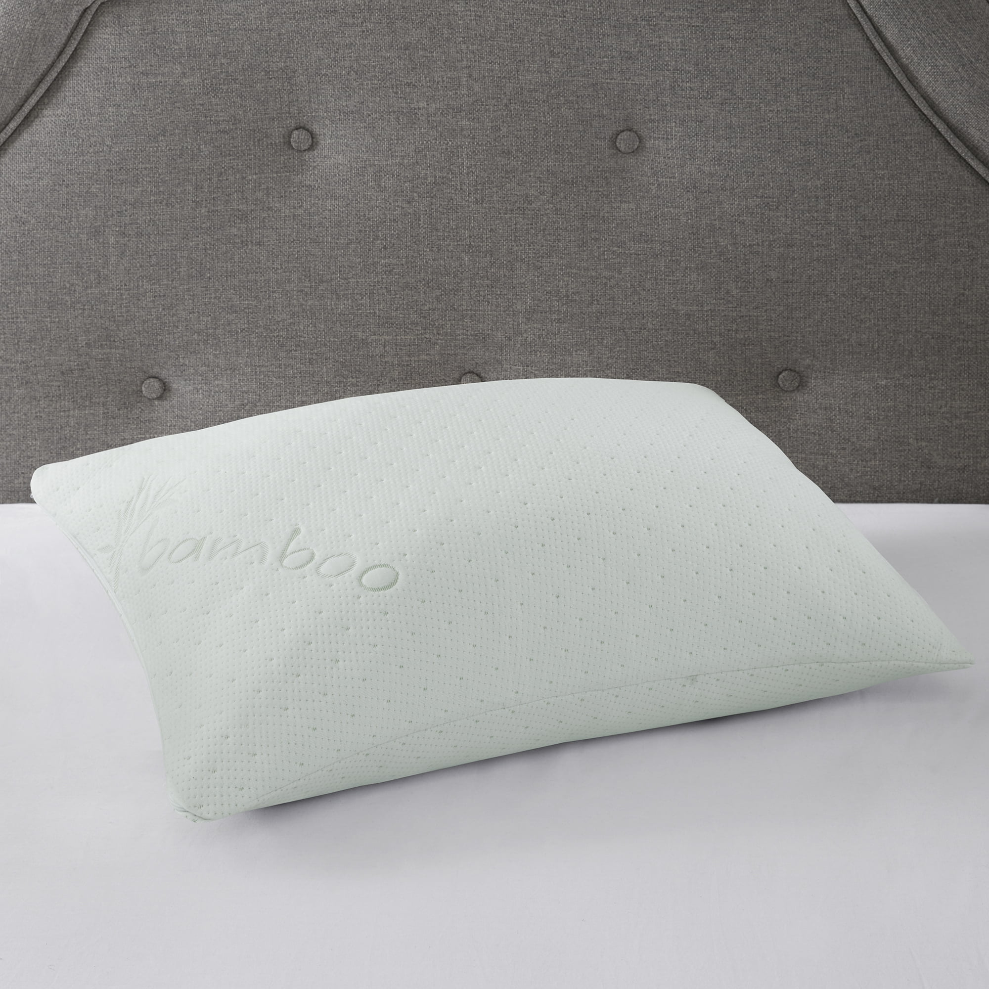 live comfortably silver memory foam pillow